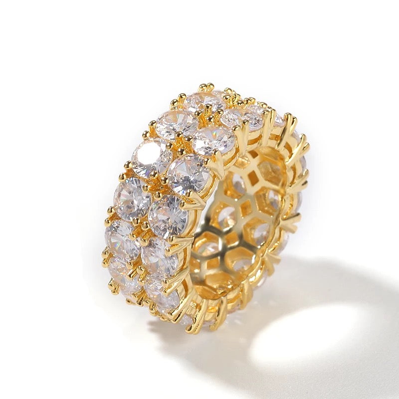 DOUBLE ETERNITY RINGS (GOLD)