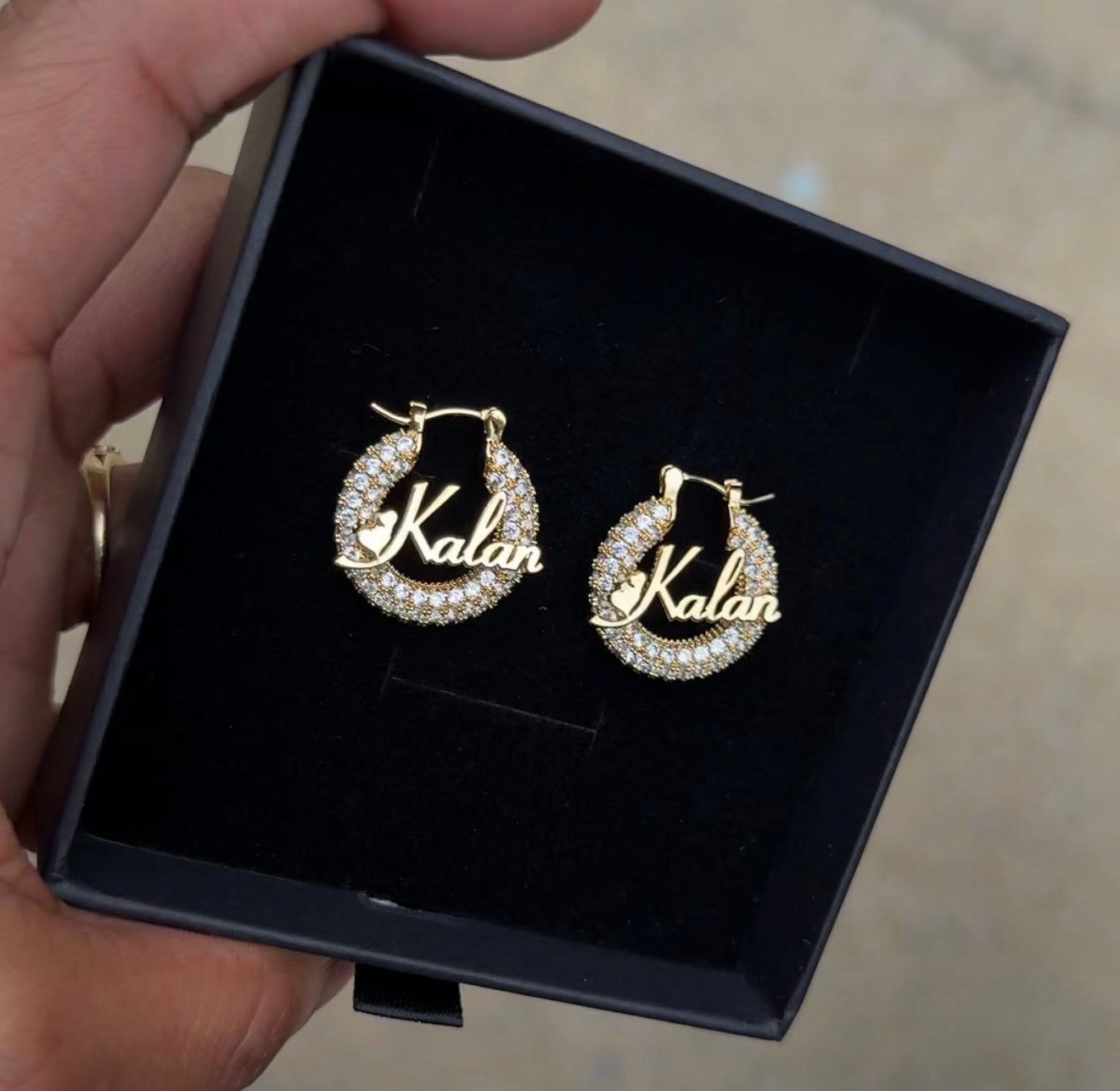 Pretty Girl Custom Hoops
